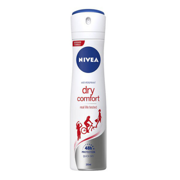 اسپری دئودورانت زنانه دری کومفورت نیوآ Dry Comfort Deodorant spray for Women nivea